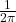 \frac1{2\pi}